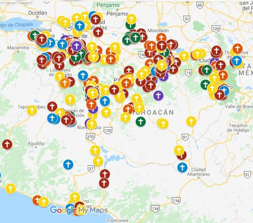 mapa de muertes michoacán portada